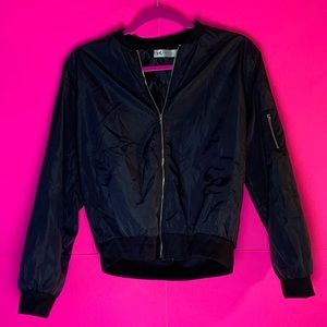 PARTYSU Black  bomber Jacket